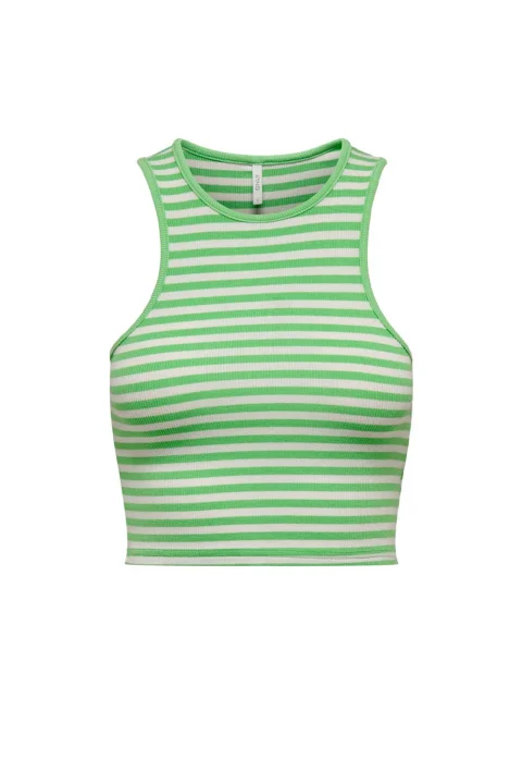 Top Onlbelia S/L Crop Top Box Jrs 15289846 14-0156 TCX summer green
