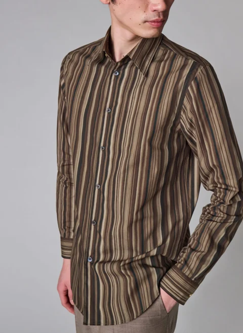 Риза с принт 'Painted Signature Stripe' Paul Smith — снимка 3