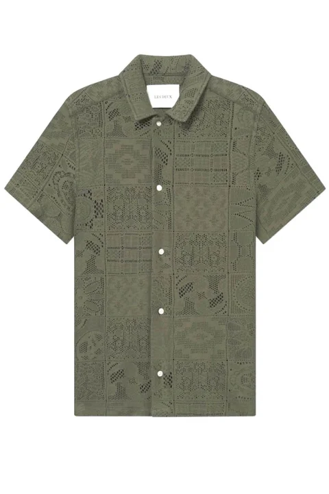 Риза Hector Lace Ss LDM401098 522522-olive night