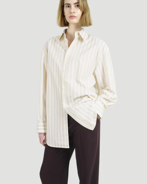 Cassandre Shirt in Striped Cotton — снимка 2