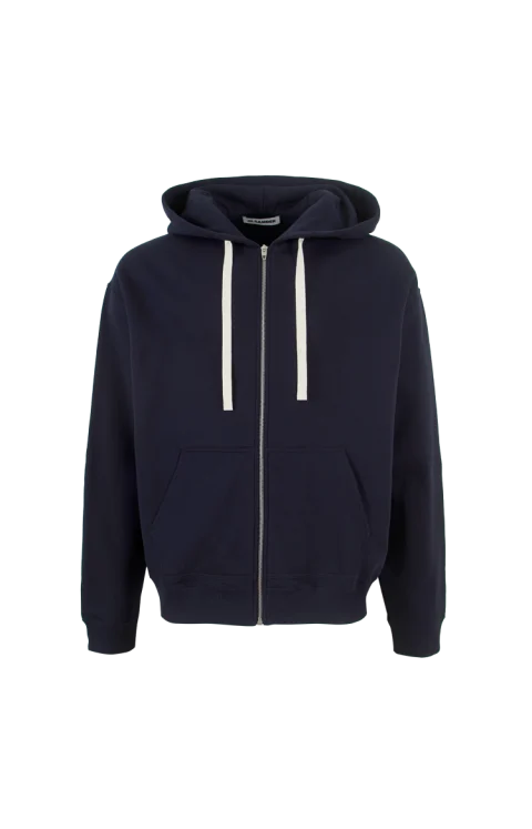 Zip-Up Hoodie in Navy