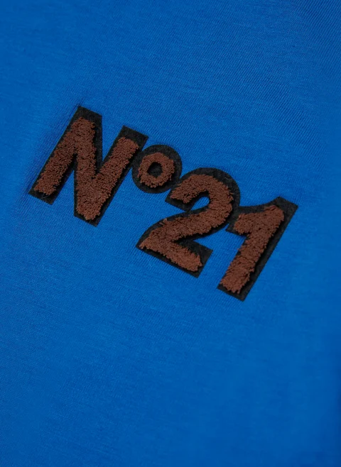 Полошърт с лого Nº21 Kids — снимка 3