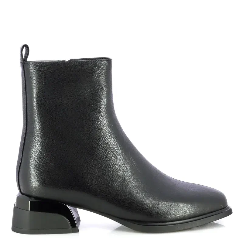 Дамски Боти На Ток CARLO FABIANI – 26366006 BLACK LEATHER