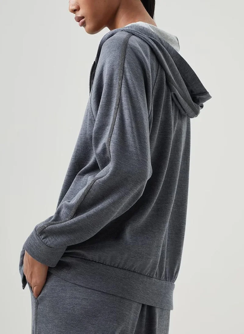 Суитшърт с монили Brunello Cucinelli — снимка 3