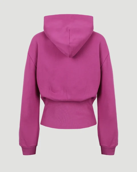 Sporty B Tuck-In Hoodie in Fuchsia — снимка 3
