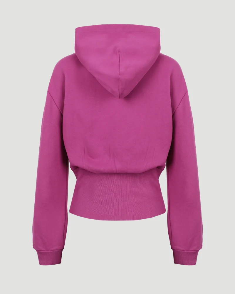 Sporty B Tuck-In Hoodie in Fuchsia — снимка 3