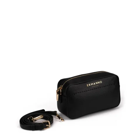 Дамска черна чанта Tiara Ermanno Firenze — снимка 5