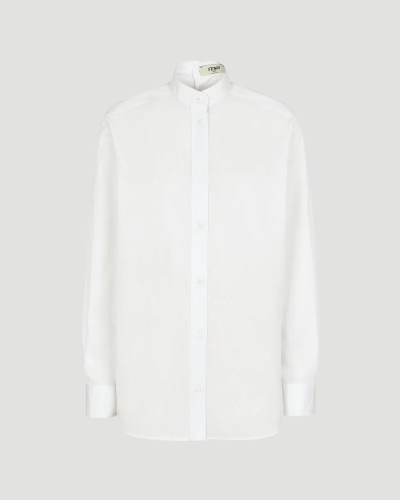 Women's White Poplin Shirt