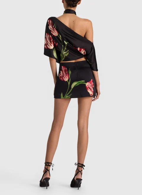 Мини пола с флорален принт 'Rubi' Alice + Olivia — снимка 3