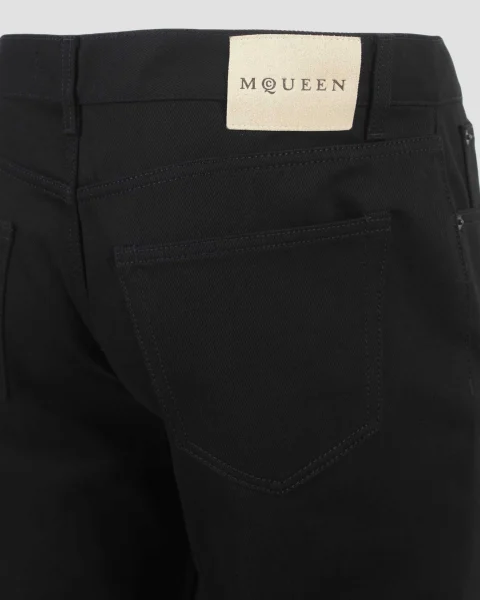 Straight-Leg Jeans in Black — снимка 3