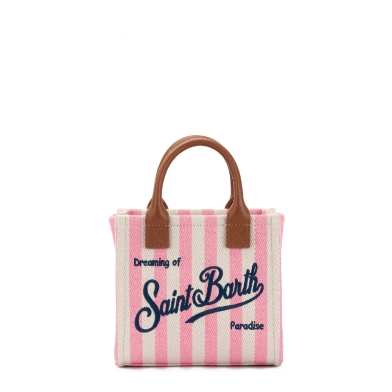 Дамска мини чанта с райе Vanity SAINT BARTH
