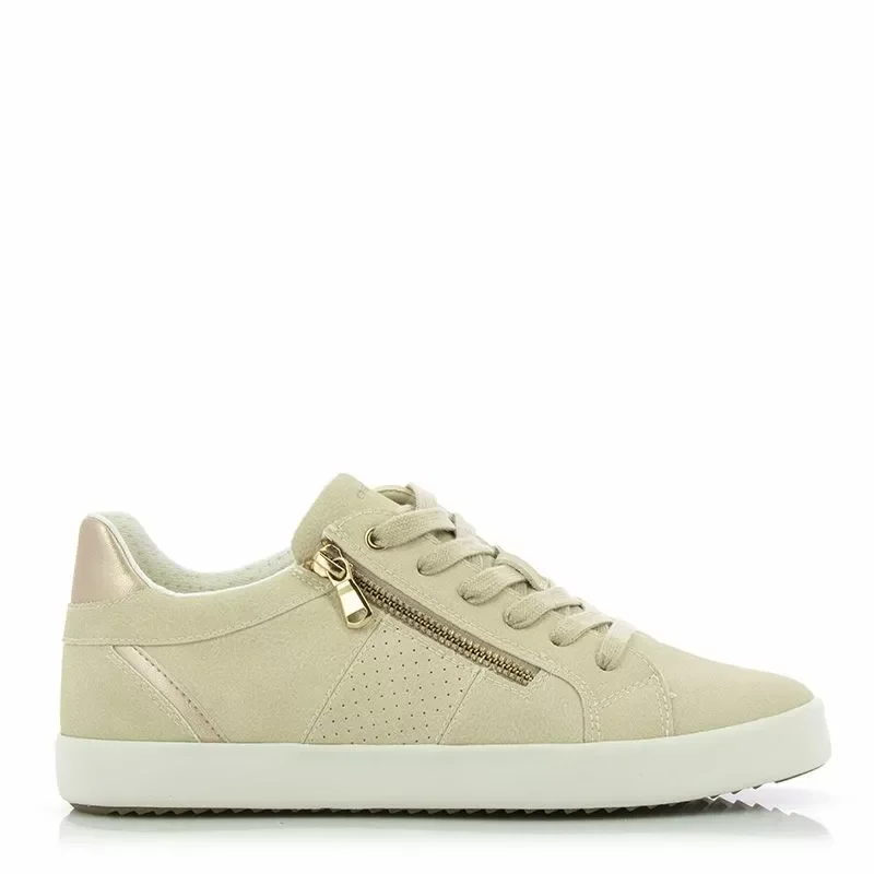 Дамски Сникърс GEOX – D366HE 229 D BLOMIEE OFF WHITE/LT GOLD