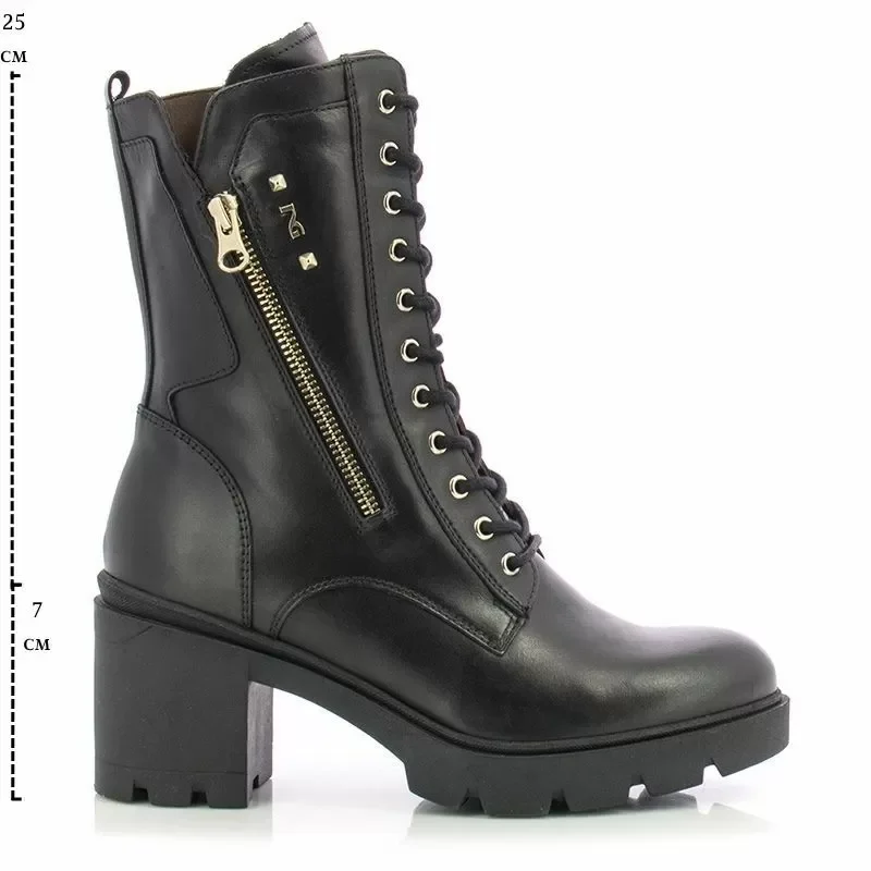 Дамски Боти На Ток NERO GIARDINI – I514881D NERO — снимка 6