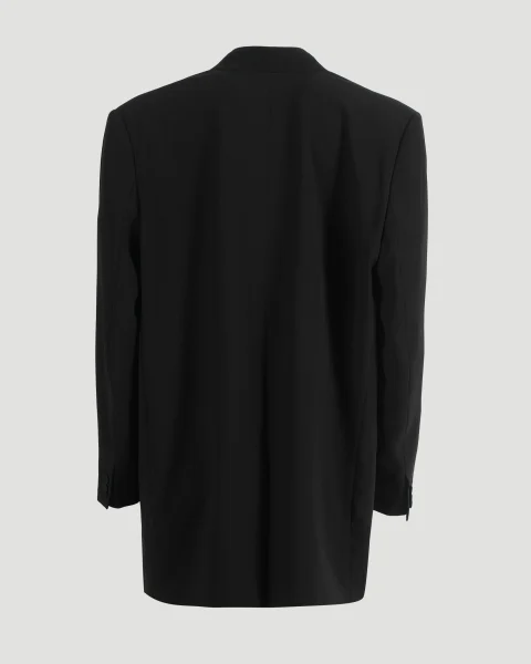 Single-Breasted Blazer in Black — снимка 2