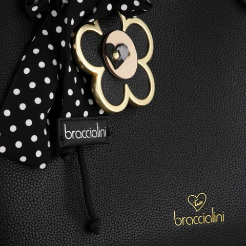 Дамска черна чанта Beth Braccialini — снимка 8