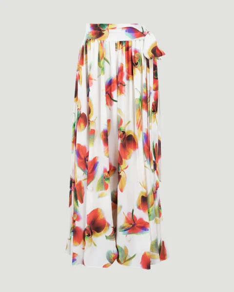 Solarised Orchid Print Pants