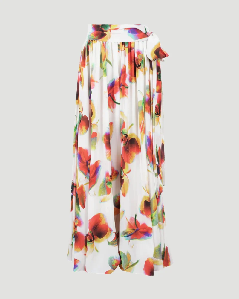 Solarised Orchid Print Pants