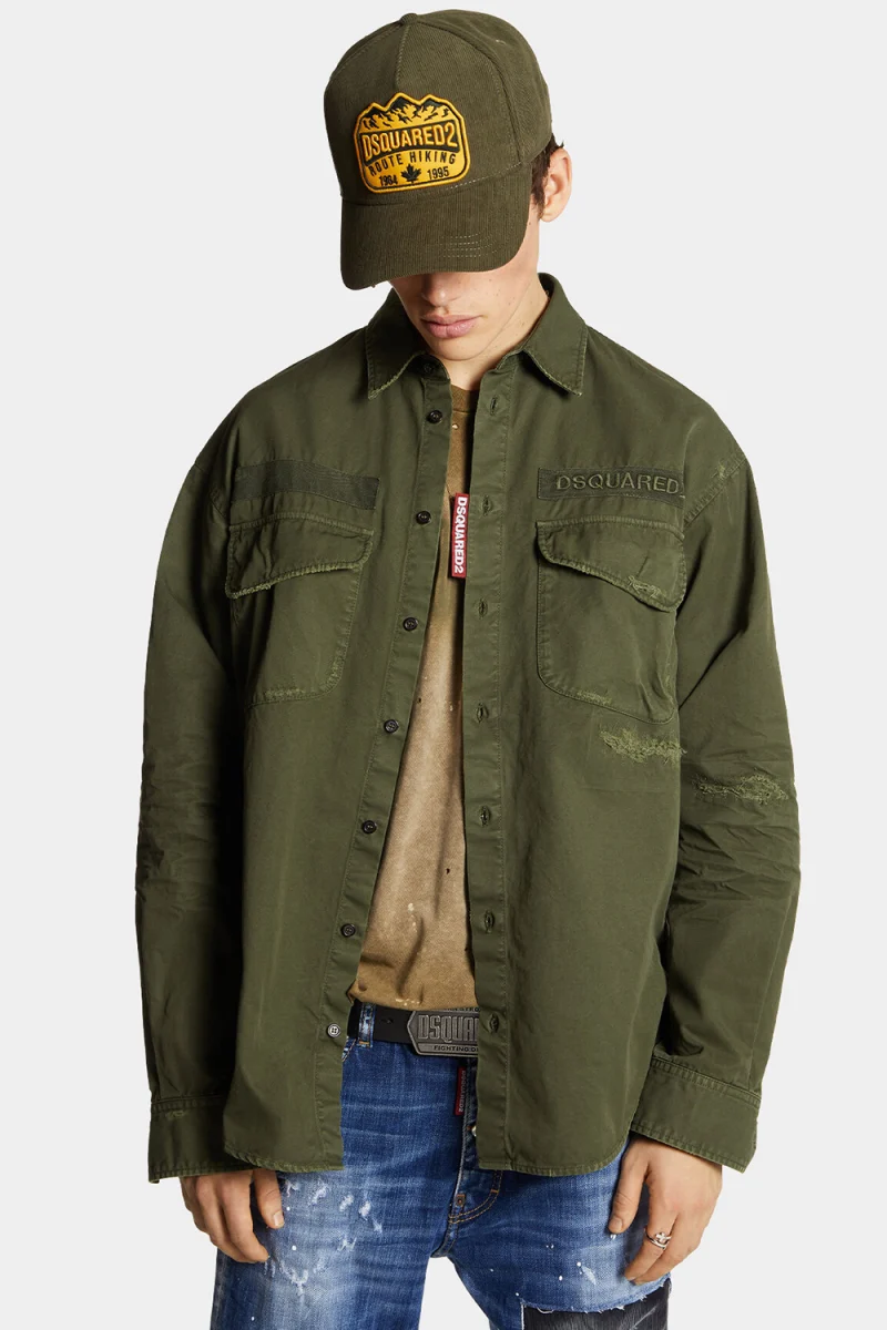 Риза S74DM0875S78205 695 military green — снимка 2