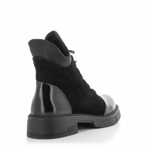 Дамски Равни Боти CARLO FABIANI – 154-6001 BLACK — снимка 2