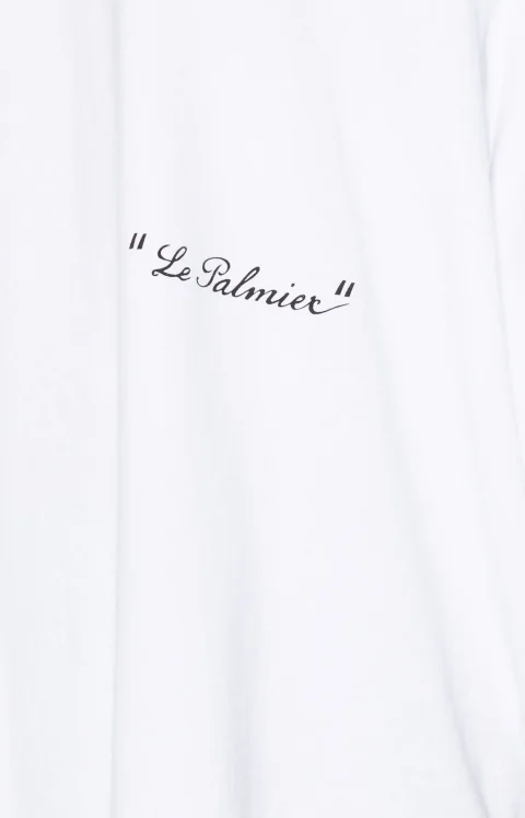 Logo-Print T-Shirt in White — снимка 2
