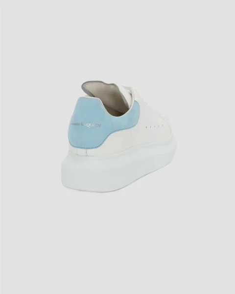 Oversized Sneaker in White and Powder Blue — снимка 2