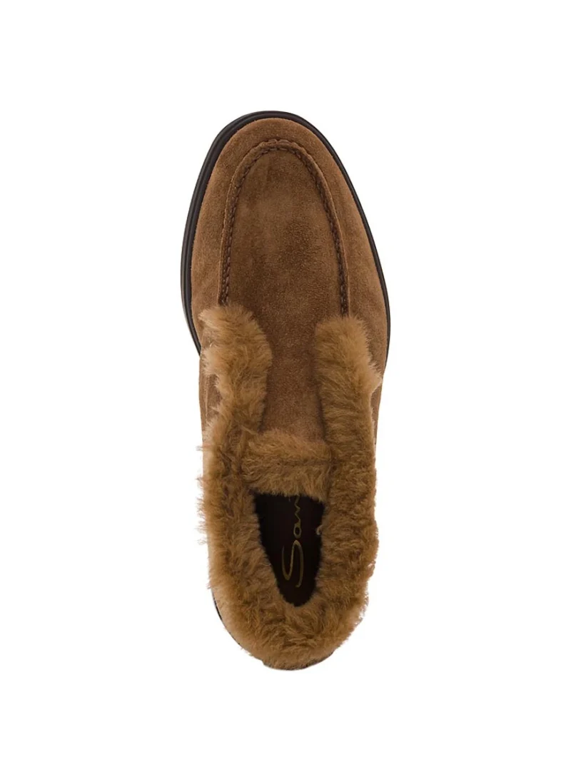 Велурени боти с мека подплата Santoni — снимка 4