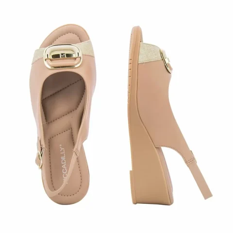 Дамски Сандали На Платформа PICCADILLY – 16301001 STRETCH SOFT ROSE — снимка 3