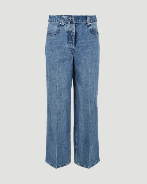 Belted Raver Pant in Denim