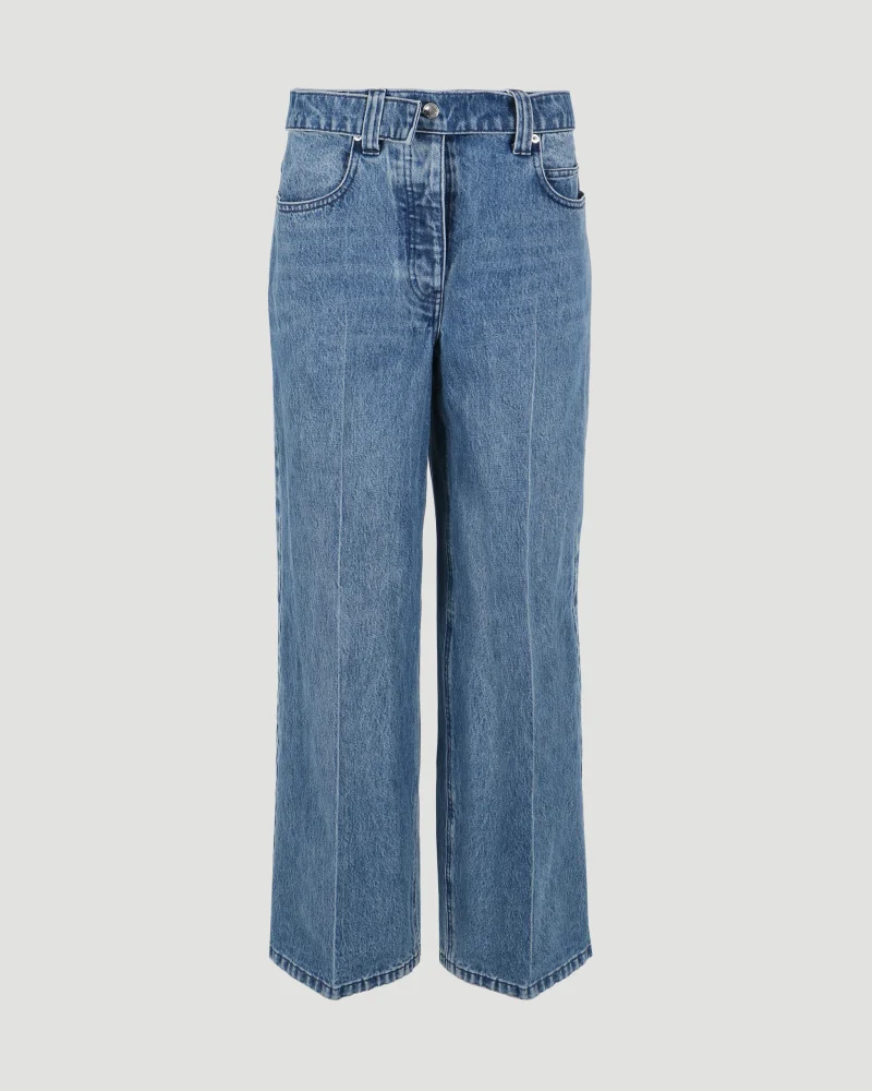 Belted Raver Pant in Denim