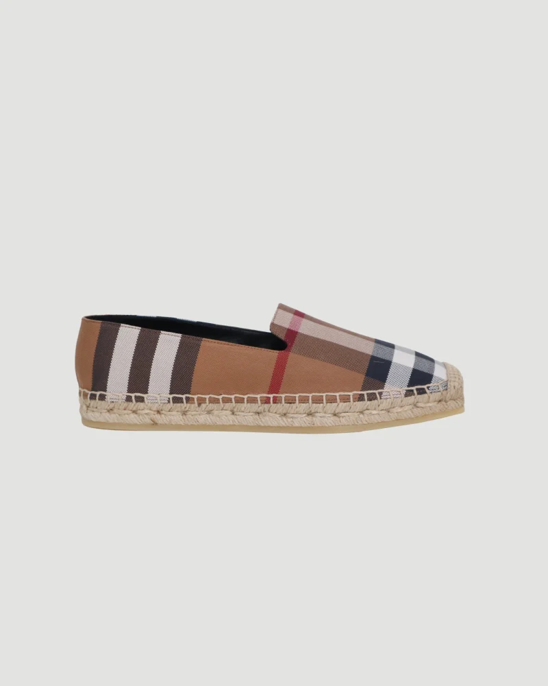 Vintage Check Print Espadrilles