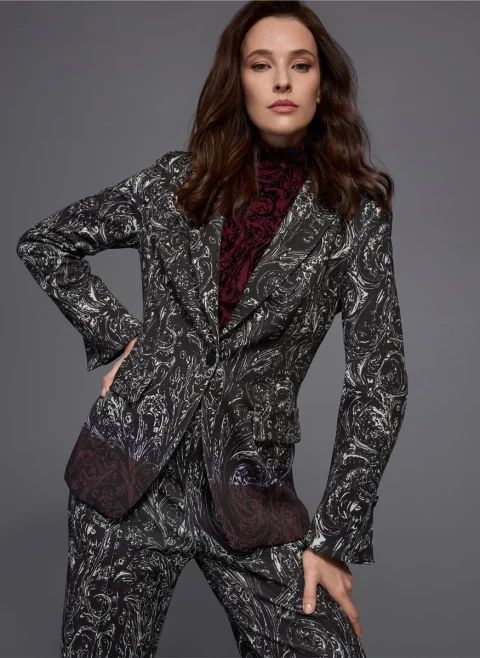 Блуза с кадифени детайли Marc Cain Collections — снимка 7