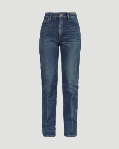 Cindy Jeans in Dark Beach Blue Denim