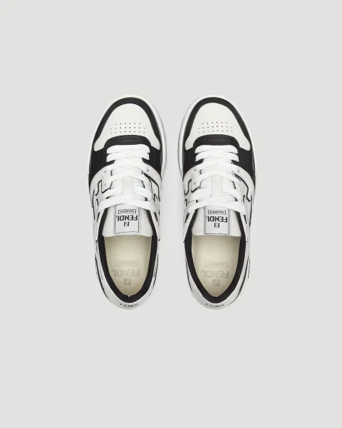 Fendi Match Sneakers in Black and White — снимка 4