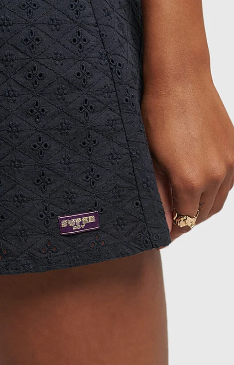 Мини рокля VINTAGE с бродерия — снимка 4