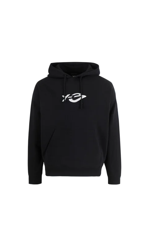 Y-3 French Terry Liquid Logo Hoodie in Black