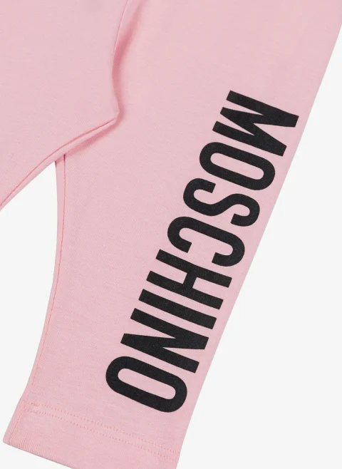 Къс панталон с лого принт Moschino Kids — снимка 3