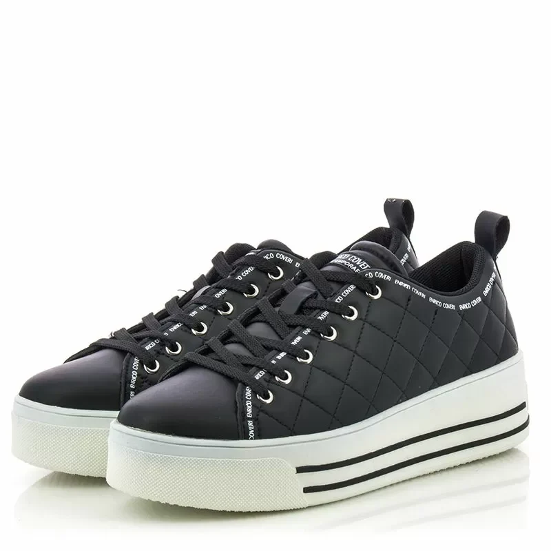 Дамски Сникърс ENRICO COVERI – ECW224217/02 -BLACK — снимка 3