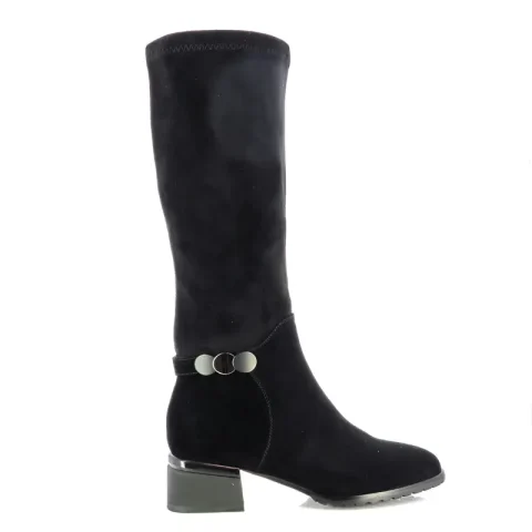 Ботуши На Ток CARLO FABIANI – 3461073 BLACK SUEDE