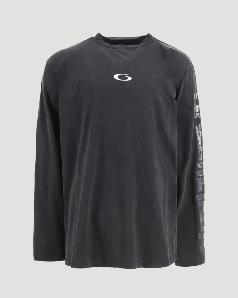 Transparent Tape Shifted Oversized Long Sleeve T-Shirt