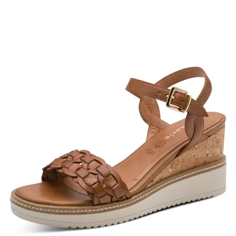 Дамски Сандали На Платформа TAMARIS – 1-28334-46-305 COGNAC — снимка 3