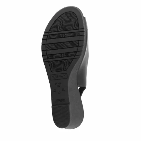 Дамски Сандали На Платформа PICCADILLY – 16301004 STRETCH SOFT PRETO — снимка 4