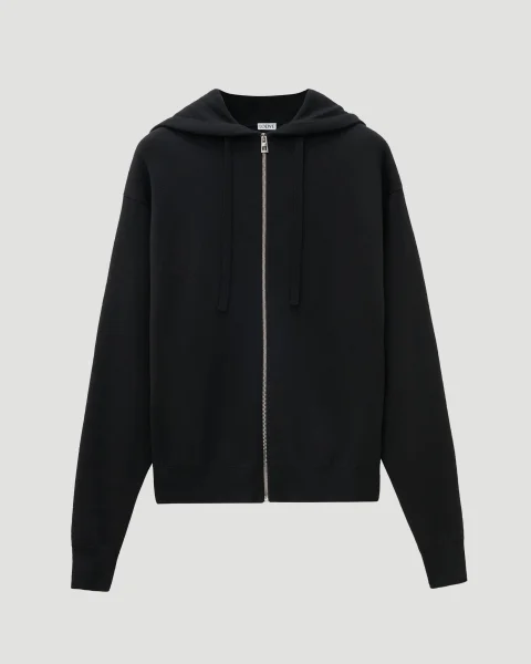 Anagram Zip-Up Hoodie in Wool