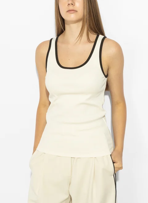 Рипсен топ Weekend Max Mara Wkdmultik — снимка 5