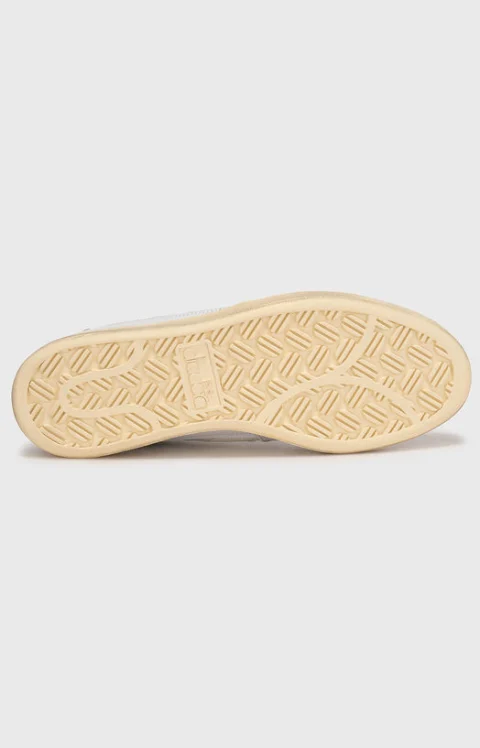 Бели спортни обувки MI BASKET LOW с екрю подметка — снимка 5