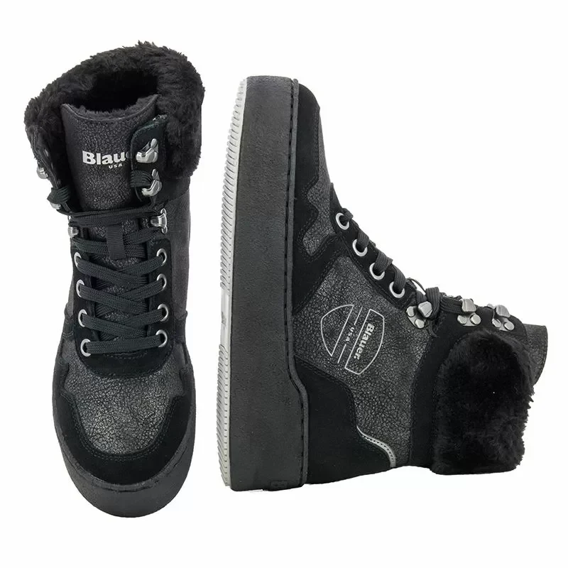 Дамски Равни Боти BLAUER – F3MADELINE09/SHM BLACK — снимка 5