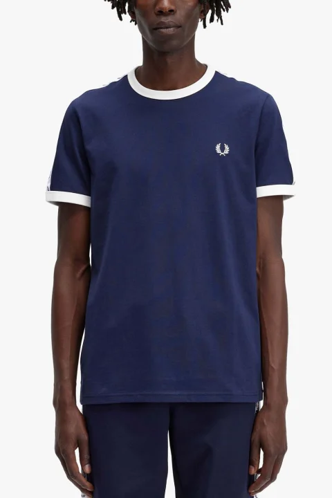 T-Shirt Taped Ringer M4620 266 carbon blue — снимка 2