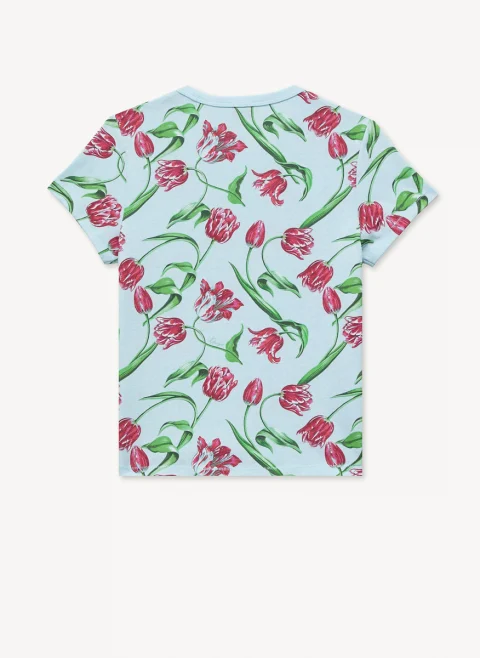 Тишърт с флорален принт 'Tulip' Kenzo — снимка 6
