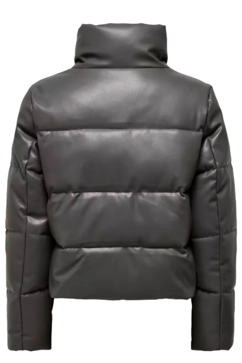 Яке Onlelsie Faux Leather Puffer Jkt 15322016 18-5206 TCX thunderstorm — снимка 2