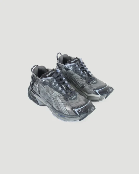 Runner Sneaker in Grey/Navy/Light Blue — снимка 2