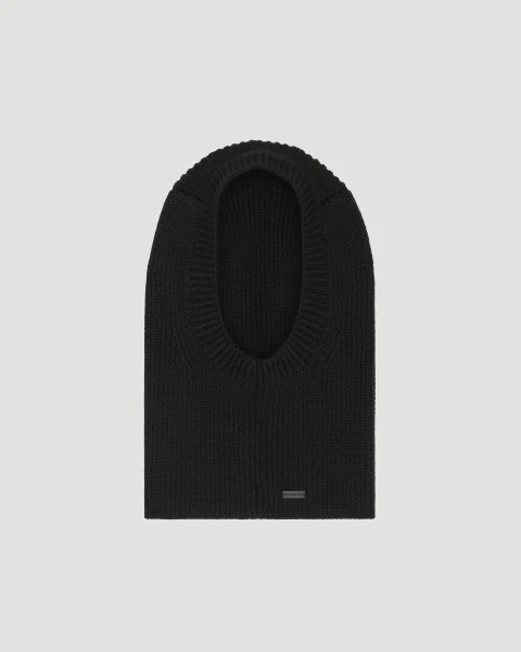 Large Ribbed Balaclava in Wool — снимка 2